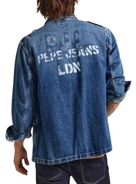 Surchemise Pepe Jeans Luka Denim pour Homme