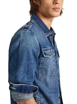 Surchemise Pepe Jeans Luka Denim pour Homme