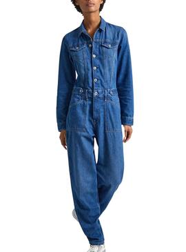 Jumpsuit Grand Pepe Jeans Denim pour Femme