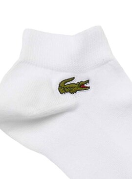 Chaussettes Lacoste Sport Coupe basse Blanc