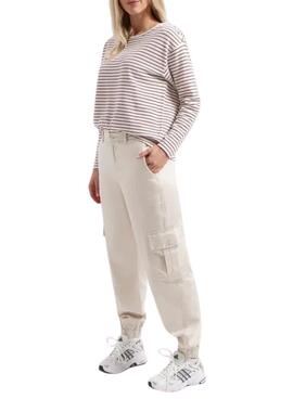 Pull Only Bubble Rouge pour Femme