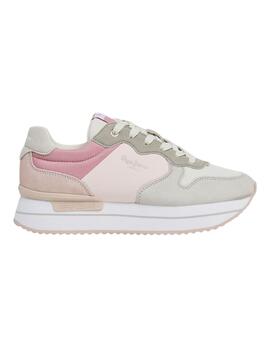 Baskets Pepe Jeans Rusper Gelée Rose pour Femme