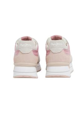 Baskets Pepe Jeans Rusper Gelée Rose pour Femme