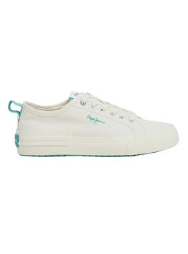 Baskets Pepe Jeans Allen Bande Blanc pour Femme