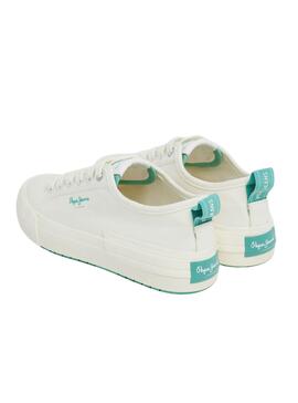 Chaussures Pepe Jeans Allen Band Blanc pour Femme