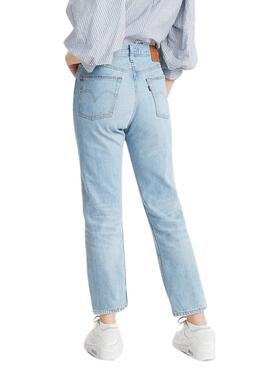 Pantalon Jeans Levi's 501 Crop Ojai Bleu Femme