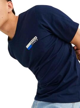 T-Shirt Jack & Jones Corp. Logo Bleu Marine Homme
