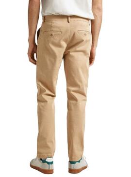 Pantalon Pepe Jeans Slim Chino Beige Homme