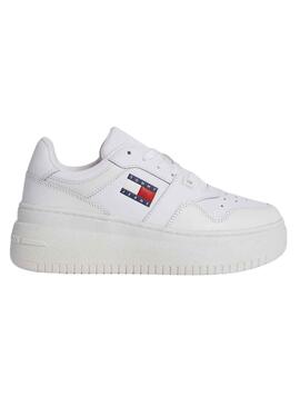 Baskets Tommy Jeans Retro Panier Blanc Femme