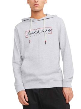 Sweat Jack & Jones Zurich Gris pour Homme