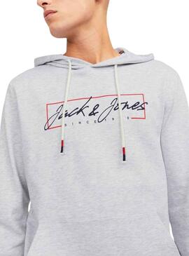 Sweat Jack & Jones Zurich Gris pour Homme