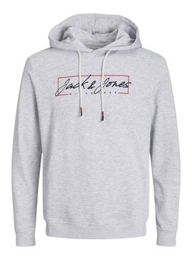 Sweat Jack & Jones Zurich Gris pour Homme