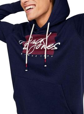 Sweat Jack & Jones Sweat Zuri Bleu Marine Homme