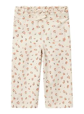 Pantalon Survêtement Name It Tiré Beige pour Fille