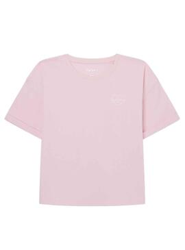 T-Shirt Pepe Jeans Nicky Rosa pour Fille