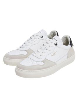 Baskets Pepe Jeans Camden Street Blanc Homme
