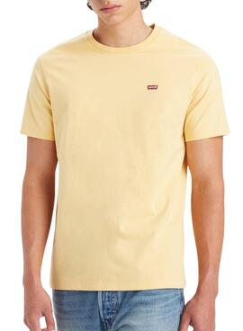 T-Shirt Levi's Original Housemark Jaune Homme