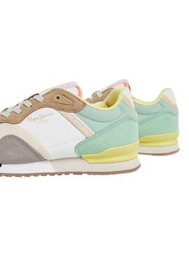 Baskets Pepe Jeans London Urbain Gris pour Femme