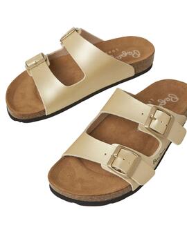Sandales Pepe Jeans Oban Classic Dorado Femme
