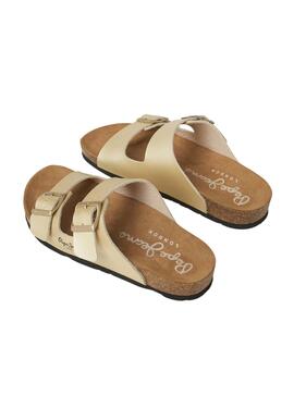 Sandales Pepe Jeans Oban Classic Dorado Femme