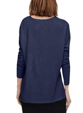 Pull Only Amalia Bleu Marine pour Femme
