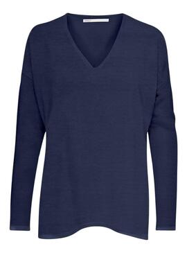 Pull Only Amalia Bleu Marine pour Femme