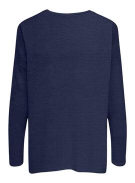Pull Only Amalia Bleu Marine pour Femme
