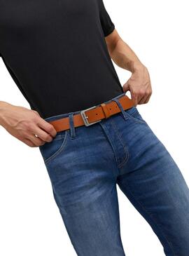 Ceinture Jack & Jones Pot Brun Homme