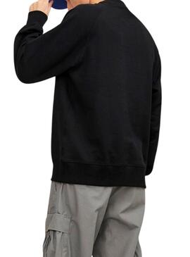 Sweat Jack & Jones Lucques Crew Noire Homme