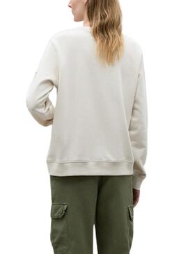 Sweat Ecoalf Éfeso Blanc pour Femme