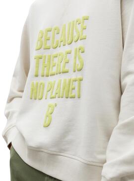 Sweat Ecoalf Éfeso Blanc pour Femme