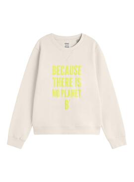 Sweat Ecoalf Éfeso Blanc pour Femme