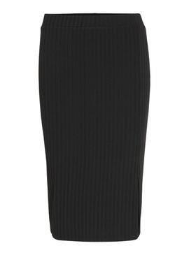 Jupe Midi Vila Viribini Noire pour Femme