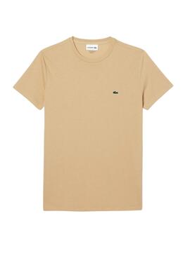 T-Shirt Lacoste Pima Beige pour Homme