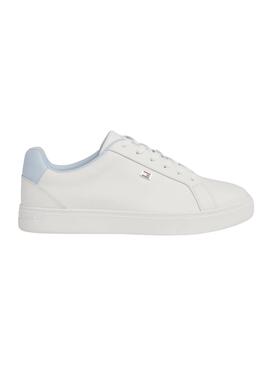 Baskets Tommy Hilfiger Flag Court Blanc Femme