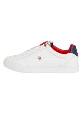 Baskets Tommy Hilfiger Court Blanc pour Femme