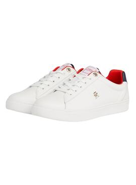 Baskets Tommy Hilfiger Court Blanc pour Femme