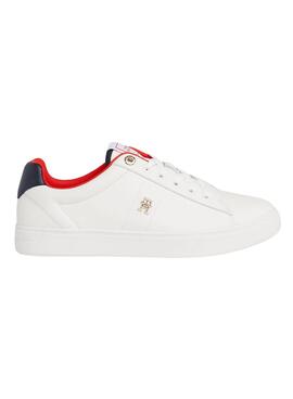 Baskets Tommy Hilfiger Court Blanc pour Femme