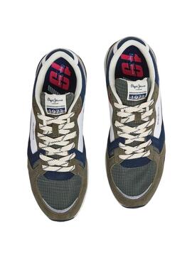 Baskets Pepe Jeans X20 Vert pour Homme