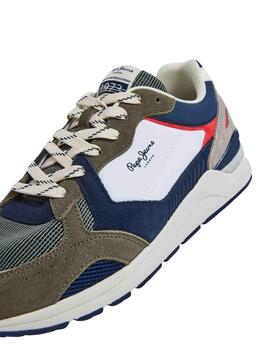 Baskets Pepe Jeans X20 Vert pour Homme