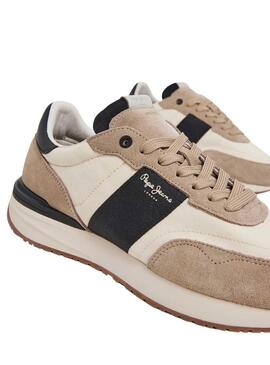 Chaussures Pepe Jeans Buster Tape Beige Homme