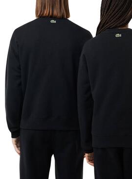 Sweat Lacoste Loose Noire pour Homme et Femme