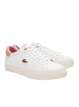 Baskets Lacoste Powercourt Blanc pour Femme