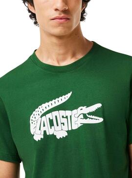 T-Shirt Lacoste Ultradry Vert pour Homme