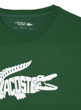 T-Shirt Lacoste Ultradry Vert pour Homme