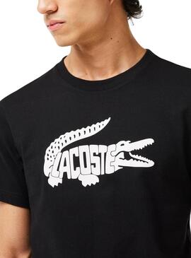 T-Shirt Lacoste Ultradry Noire pour Homme