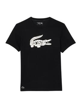 T-Shirt Lacoste Ultradry Noire pour Homme