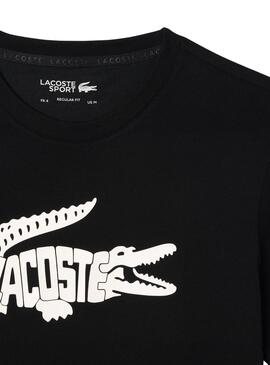 T-Shirt Lacoste Ultradry Noire pour Homme
