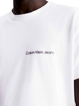 T-Shirt Calvin Klein Jeans Basica Blanc 