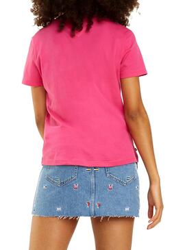 T-Shirt Tommy Jeans Soft Rosa Femme